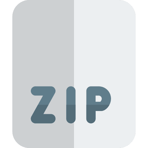 Zip interface zip folder zip icon