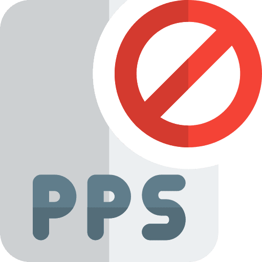 Blocked pps format pps file format blocked icon