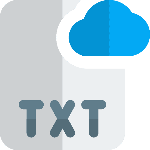 Cloud cloud txt text icon