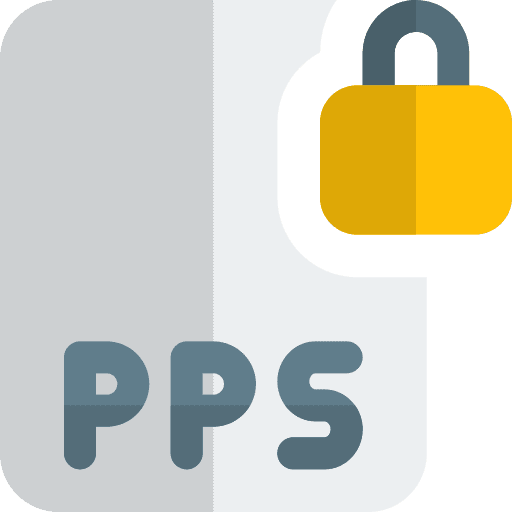 Lock interface pps file pps format icon