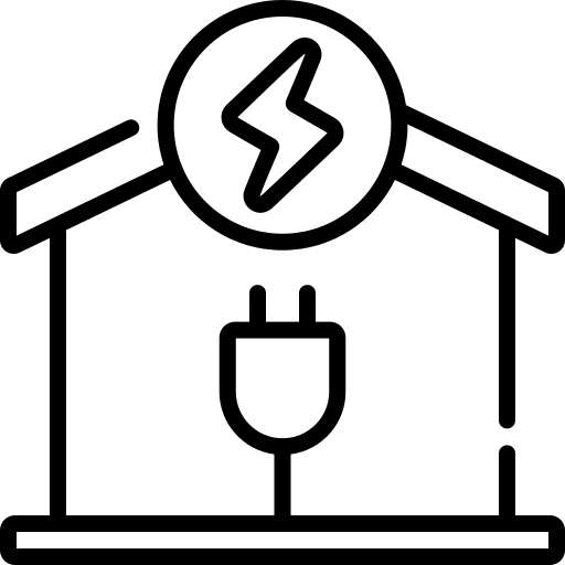 Eco house ecology ecologism electricity icon