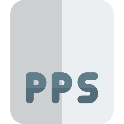 Pps format pps file type icon
