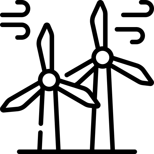 Eolic energy industry ecological eolic energy icon