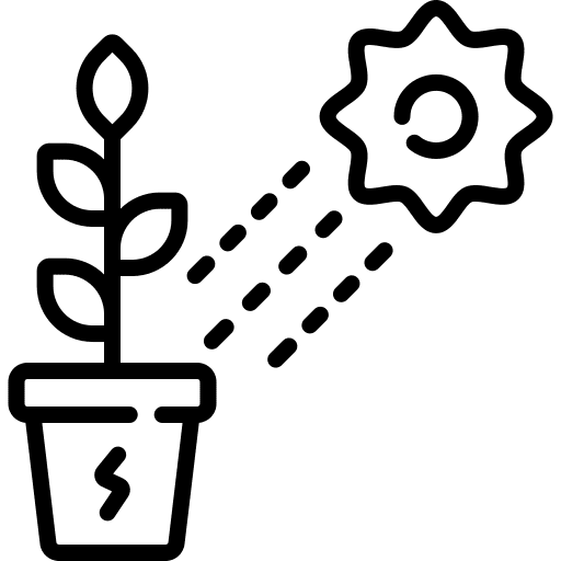 Solar power solar energy renewable plant icon