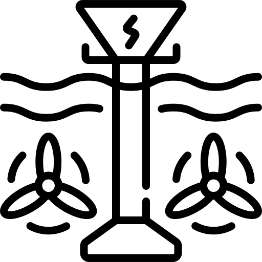 Tidal power tidal power ecology and environment ocean icon