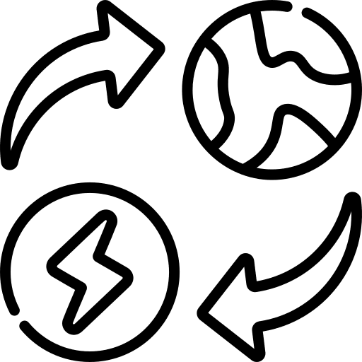 Energy arrow energy natural icon