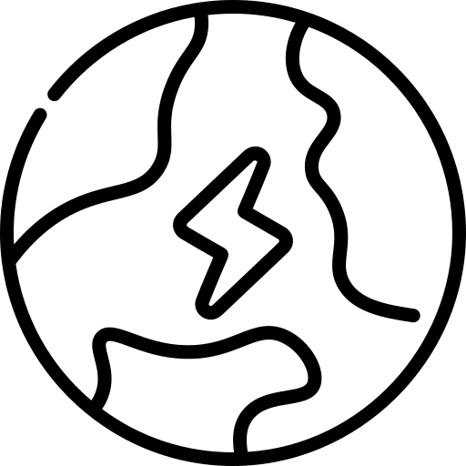 Planet earth planet green earth icon