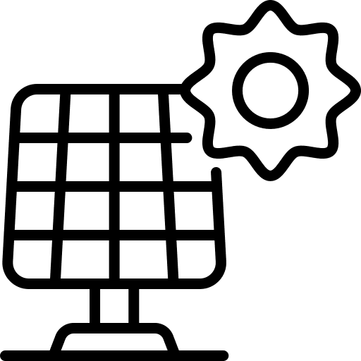 Solar panel renewable energy solar panel solar energy icon