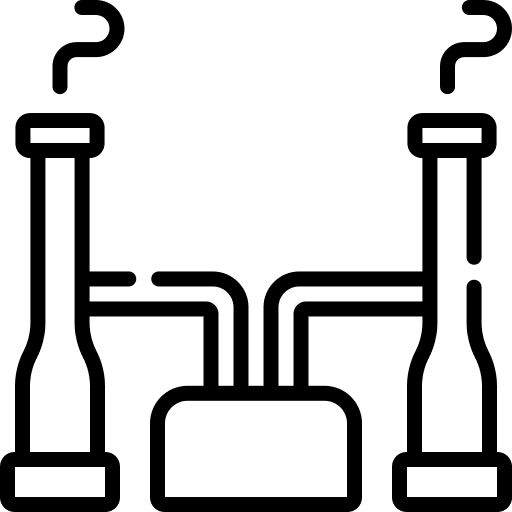 Geothermal energy factory energy industry icon