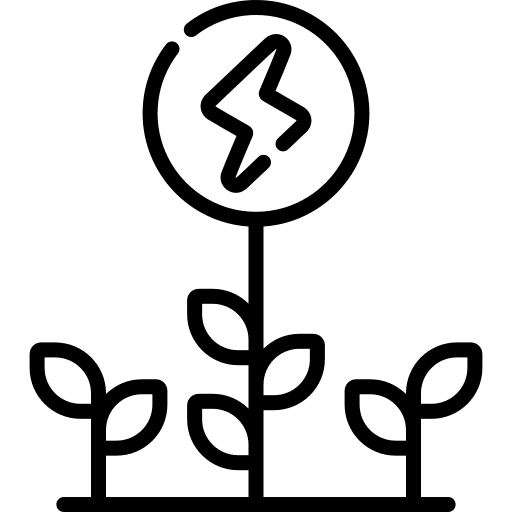 Green energy green electricity green energy icon