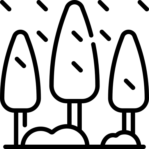 Tree landscape woodland wood icon