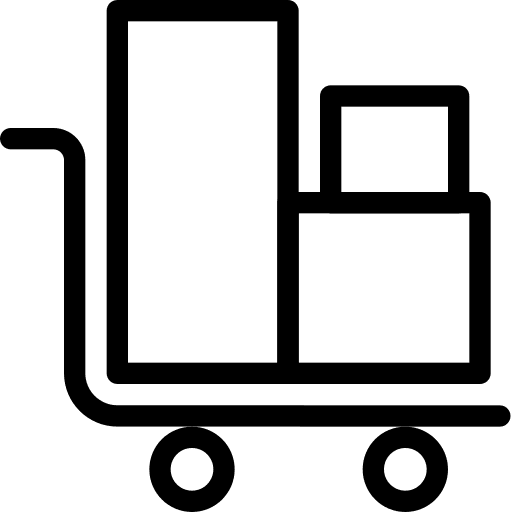 Cart transport delivery logistics delivery icon