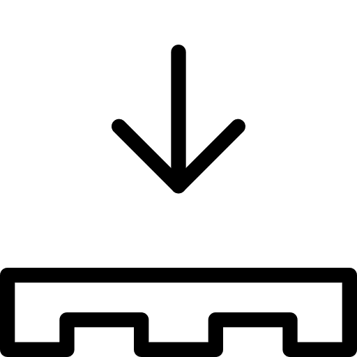 Instruction pallet stocks shipping icon