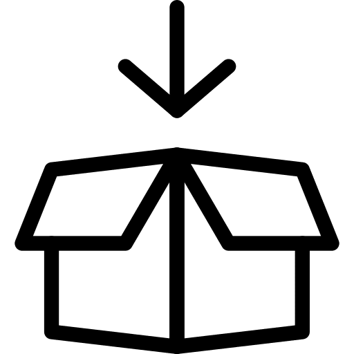 Open open package open box icon