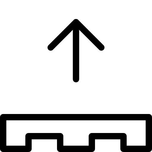 Arrow shipping warehouse arrow icon