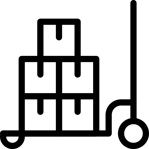 Cart load truck balance icon