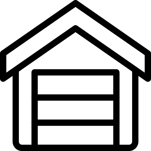 Shutter storage delivery industry icon