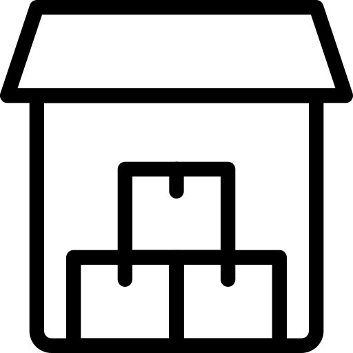 Hut shipping shipping and delivery storage icon