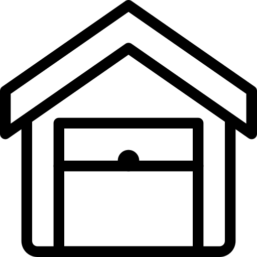 Locked shipping warehouse locked icon