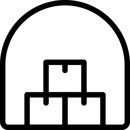 Military warehouse industry warehouses icon