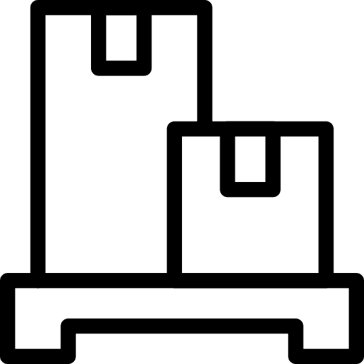 Storage industry pallet warehouse icon