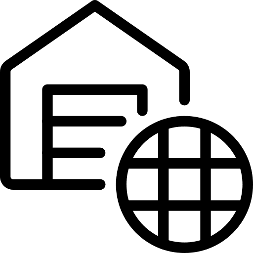 International industry warehouse warehouses icon