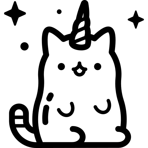 Cat cute pet animals icon