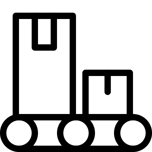 Shipping industry shipping and delivery box icon