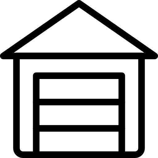 Shutter shipping and delivery shutter warehouses icon