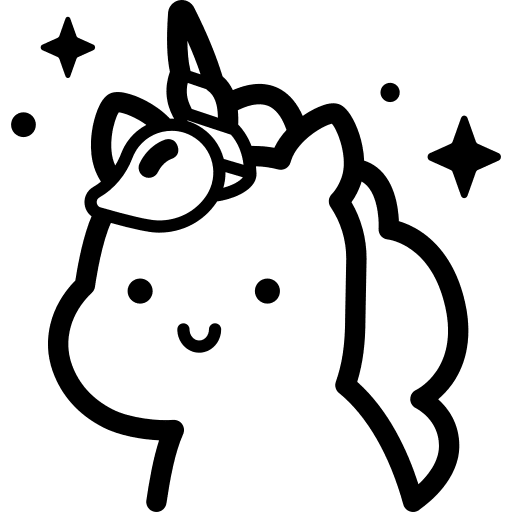 Unicorn unicorn fairy tale fantasy icon