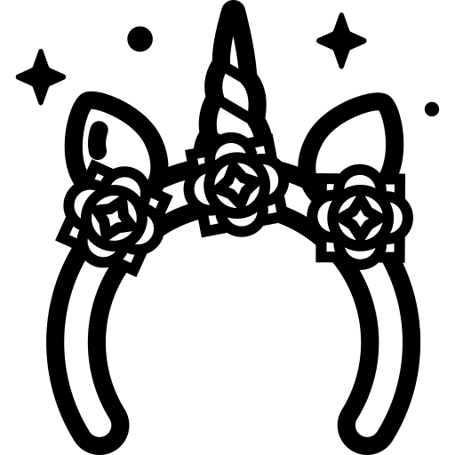Headband unicorn costume headband icon