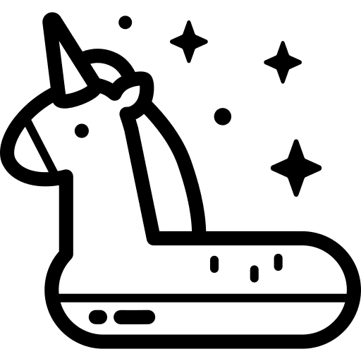 Rubber ring rubber ring swimming pool horse icon