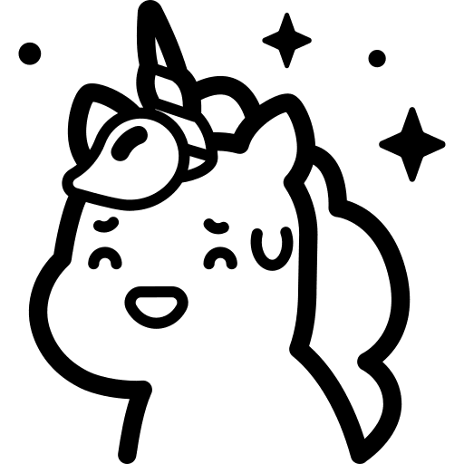 Unicorn drop avatar smileys icon