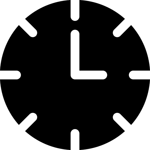 Clock hour interface ui icon