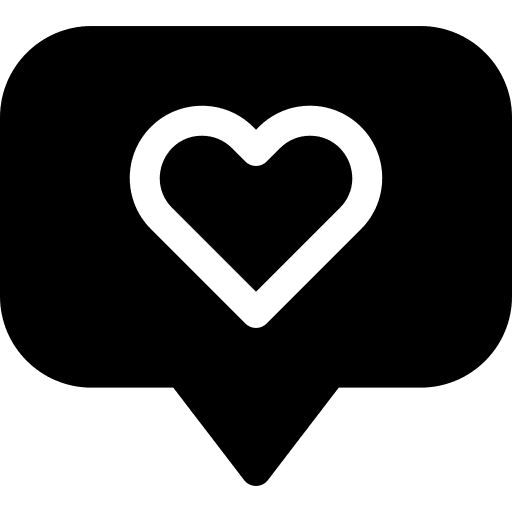 Like reaction bubble speech instagram tools icon