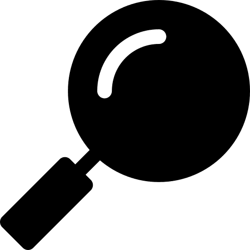 Magnifying glass tool loupe zoom icon