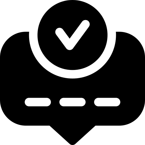 Accept checkmark check text icon Accept checkmark check text icon