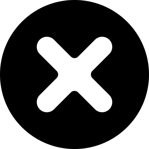 Cross prohibition cross out failure icon Cross prohibition cross out failure icon