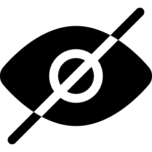 Restriction hidden restriction color blind icon Restriction hidden restriction color blind icon