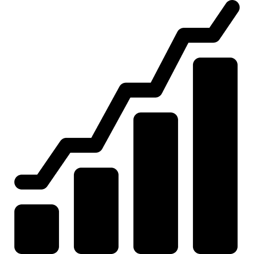 Statistics statistics bar chart growth icon Statistics statistics bar chart growth icon