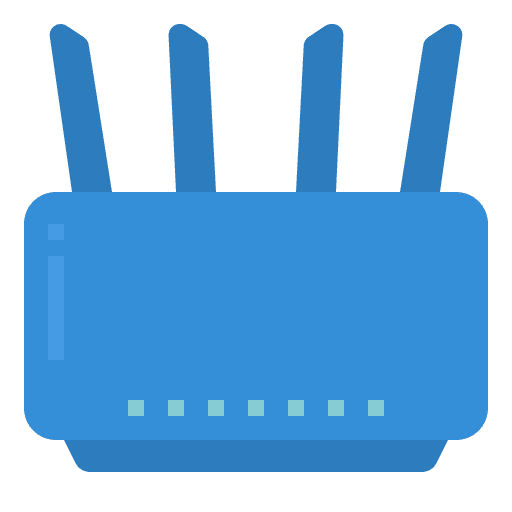 Router symbol cloud computer icon