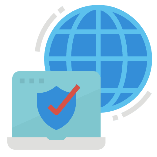 Vpn computer networking symbol connecting icon