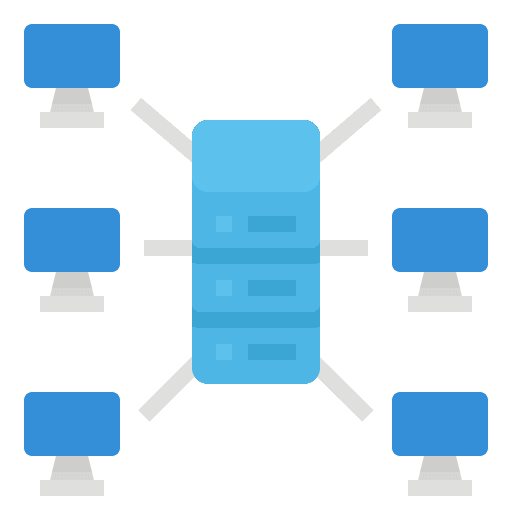 Web hosting computer networking cloud networking icon