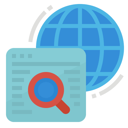 Browser connecting computer networks browser icon