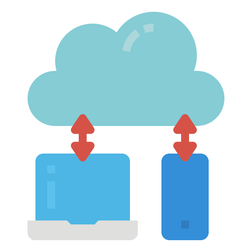 Cloud connecting computer networks internet icon