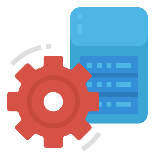Setting connecting computer networks cloud icon