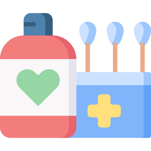 Antiseptic cotton swabs pharmacy medicine icon Antiseptic cotton swabs pharmacy medicine icon