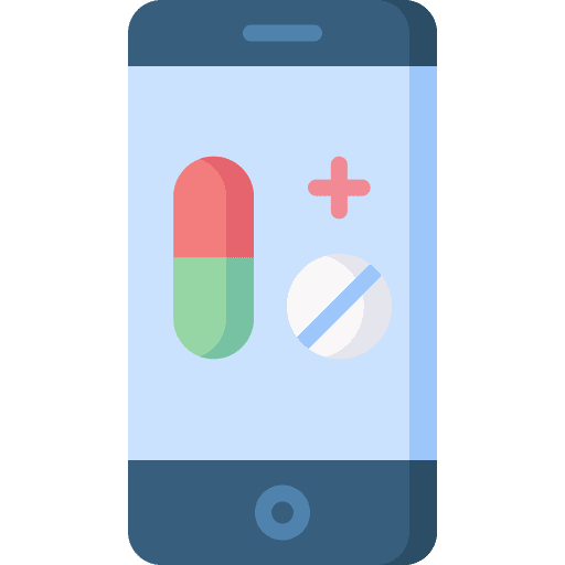 Medical app electronics smartphone pharmacy icon Medical app electronics smartphone pharmacy icon