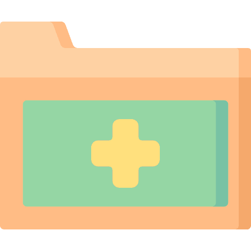 Folder medical folder healthcare and medical icon Folder medical folder healthcare and medical icon