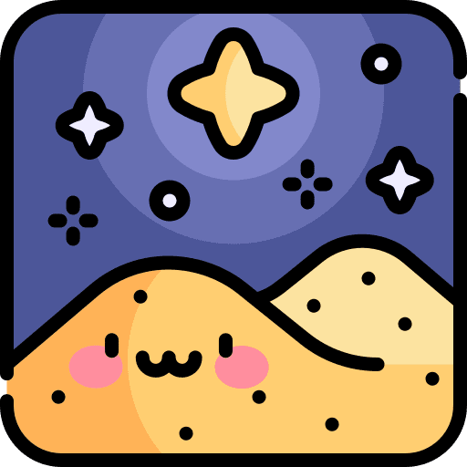 Desert pyramid star desert icon